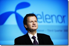 Telenor - Jan Frederik Baksaas CEO 2