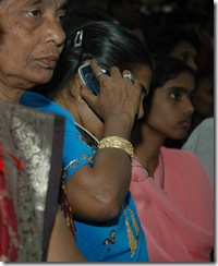 Indian woman & mobile